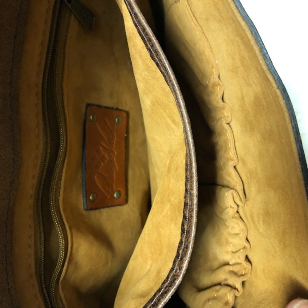 PATRICIA NASH Beaumont Distressed Vintage Collection leather crossbody b… - Picture 5 of 15